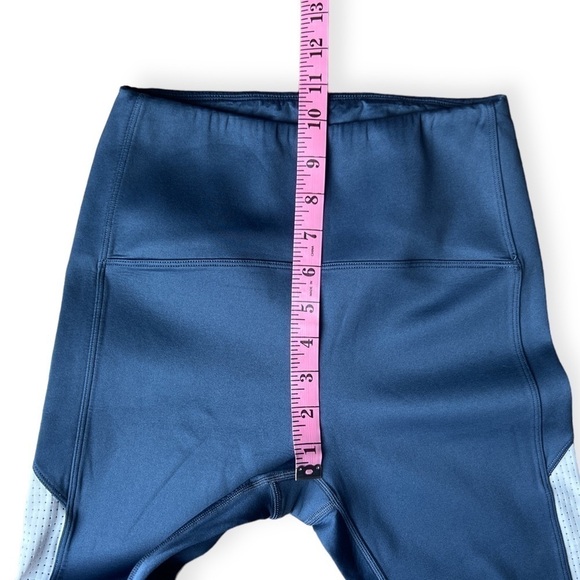 Zyia Active Women’s Navy Blue Primo Mesh 7/8 Length Leggings, Size 4 - Picture 8 of 9